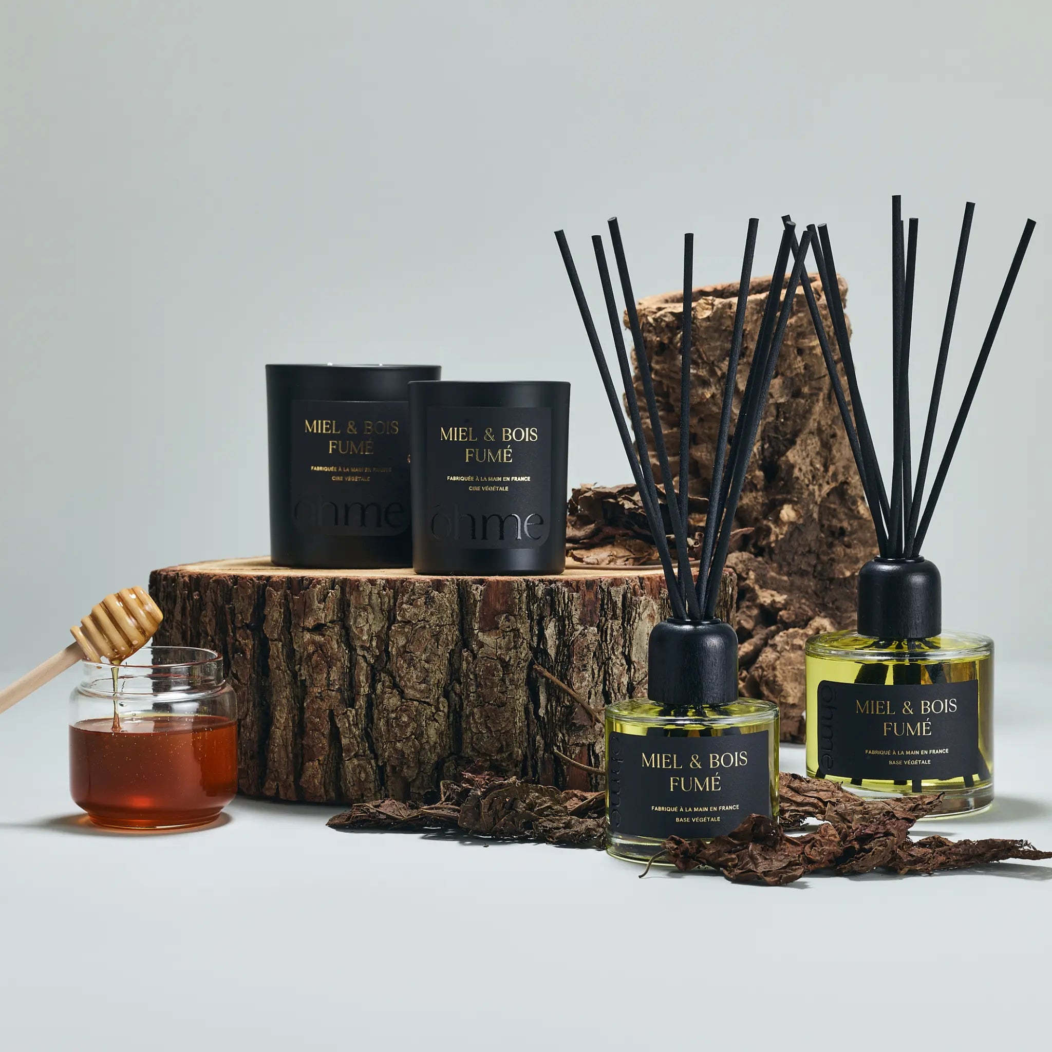 Bougie Parfumée Miel & Bois Fumé NÜDH