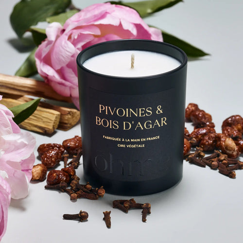Bougie Parfumée Pivoines & Bois d’Agar NÜDH