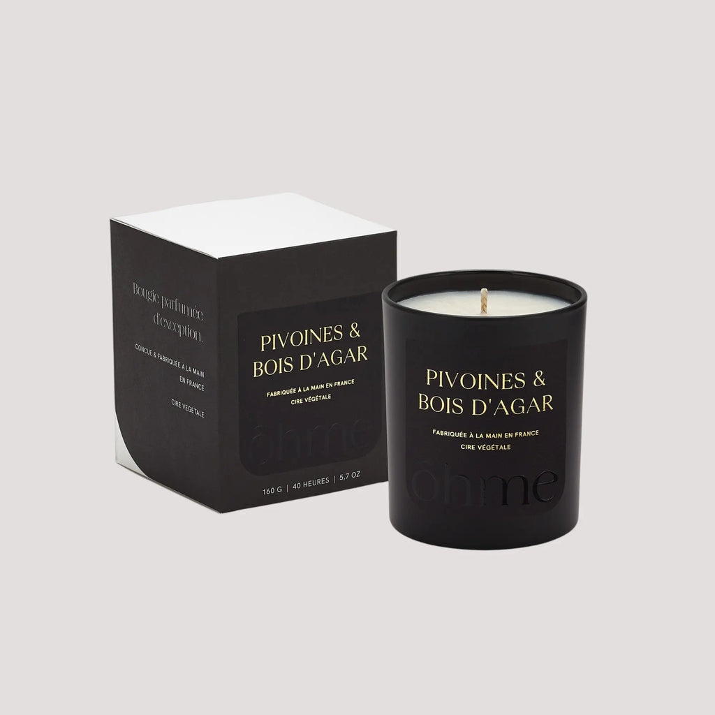 Bougie Parfumée Pivoines & Bois d’Agar NÜDH