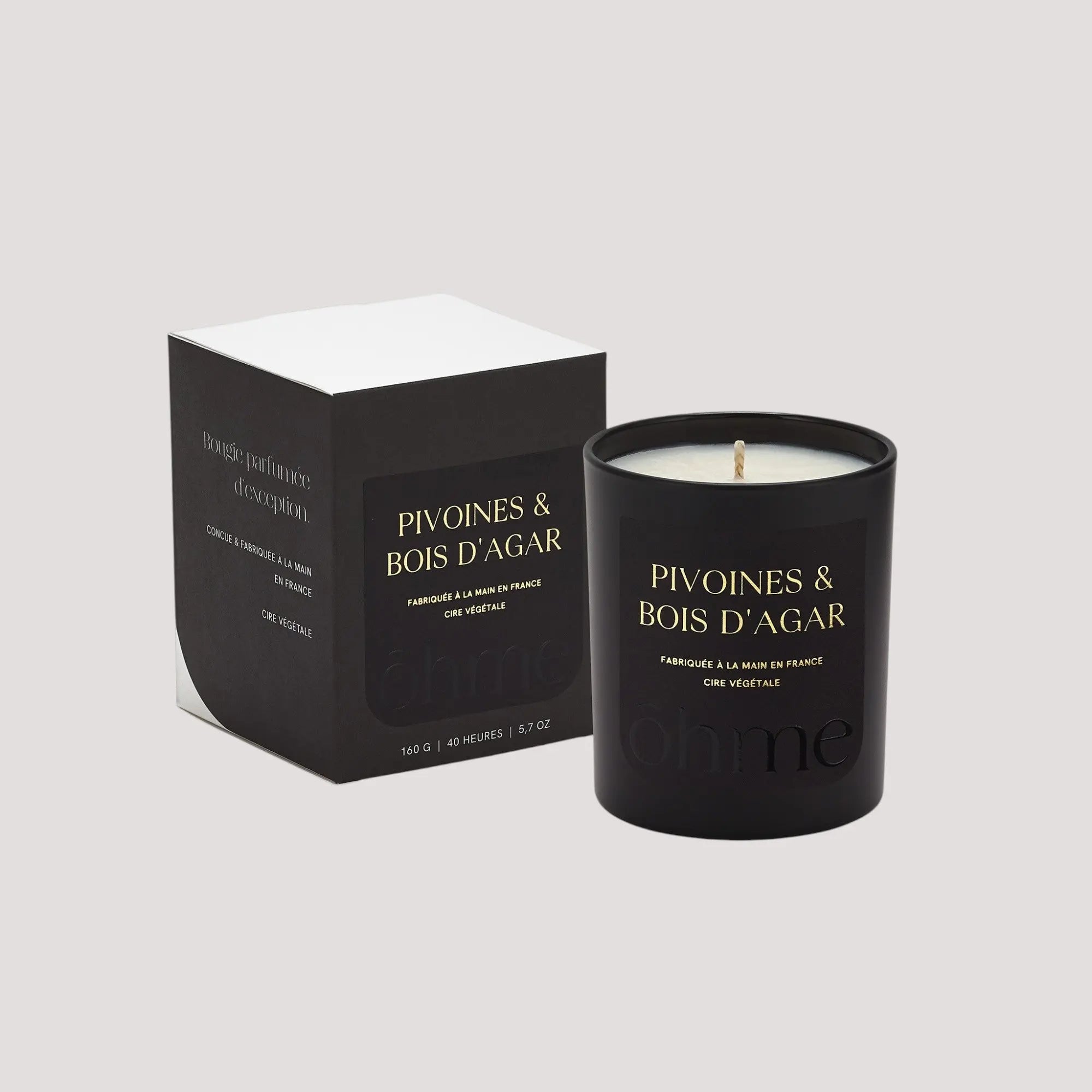 Bougie Parfumée Pivoines & Bois d’Agar NÜDH
